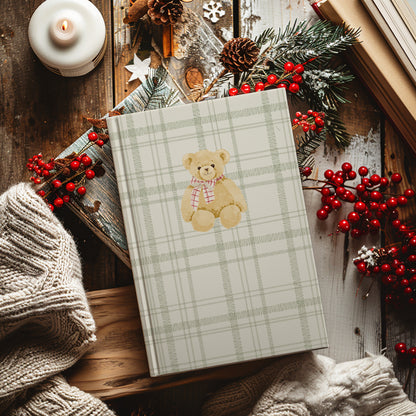 Cozy Holiday-Themed Journal with Adorable Bear Design