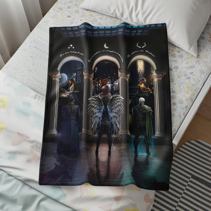 Angelic and Mystic Scene Artistic Blanket