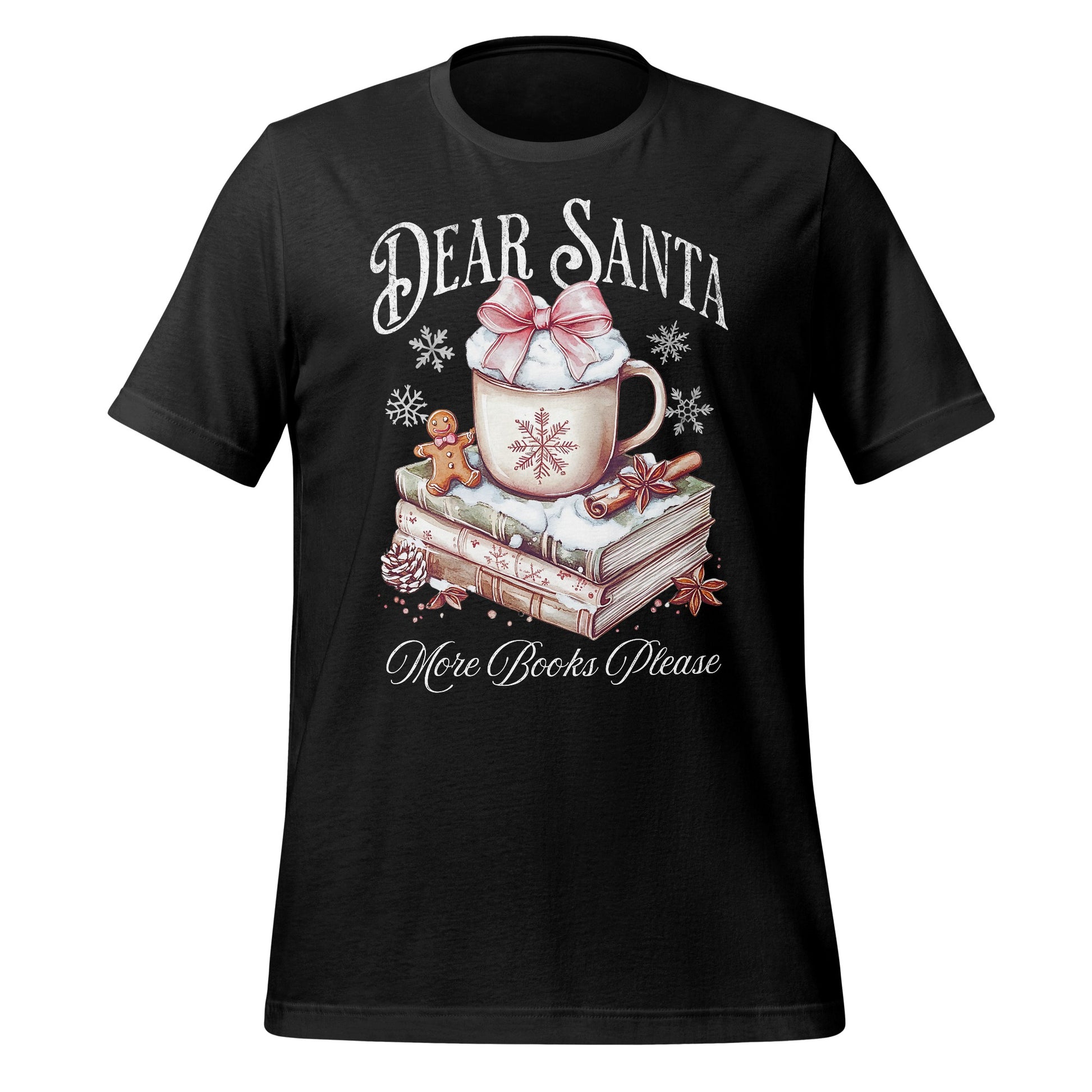 Dear Santa More Books Please Festive Graphic Tee