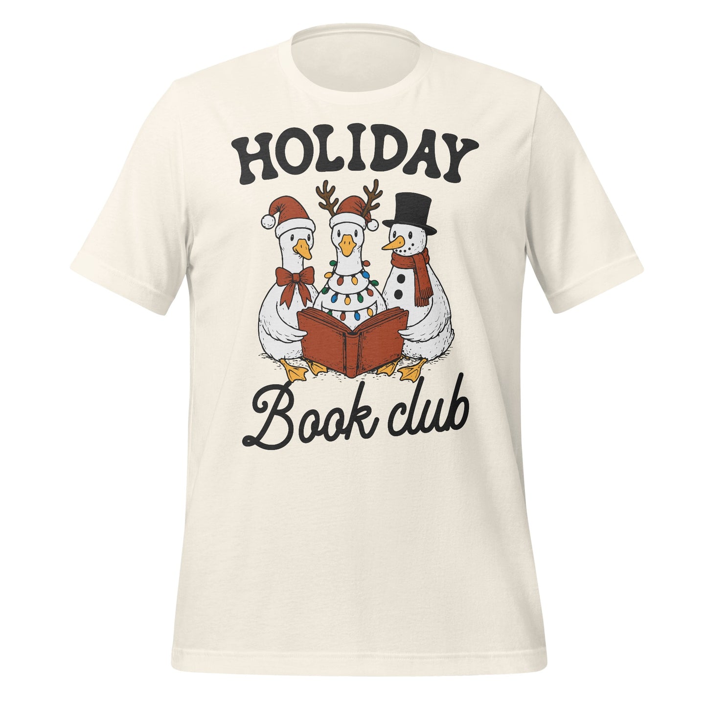 Festive Holiday Book Club Shirt Fun Seasonal Tee