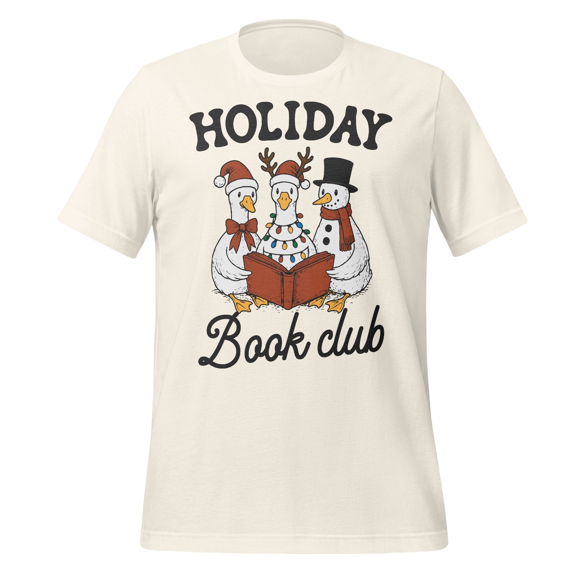 Festive Holiday Book Club Shirt Fun Seasonal Tee