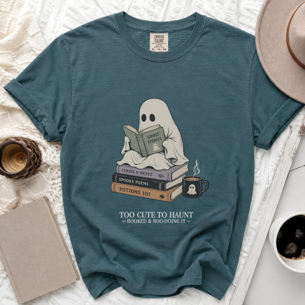 Boo-tiful Reader Tee in Blue Spruce
