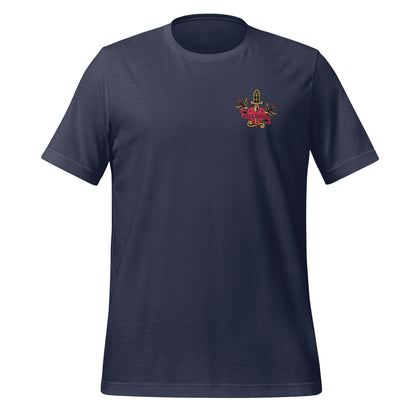 Navy Blue T-shirt with Unique Crest Design Tee