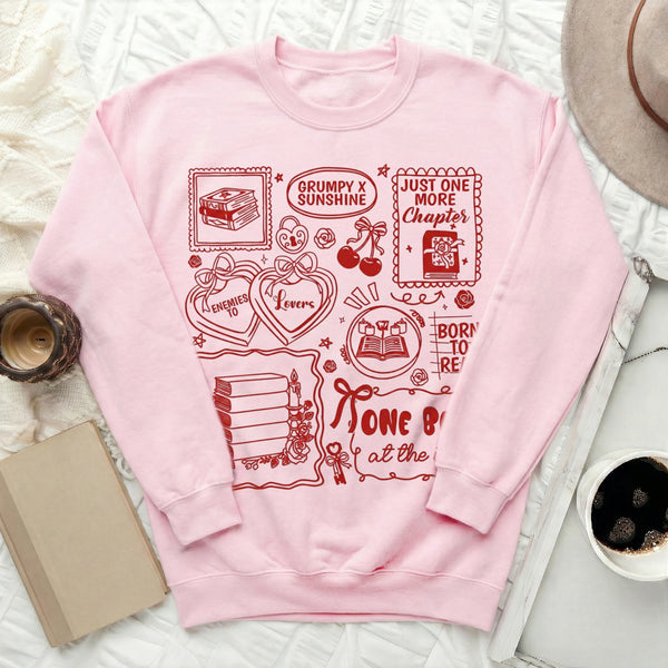 GRUMPY X SUNSHINE Sweatshirt in Light Pink