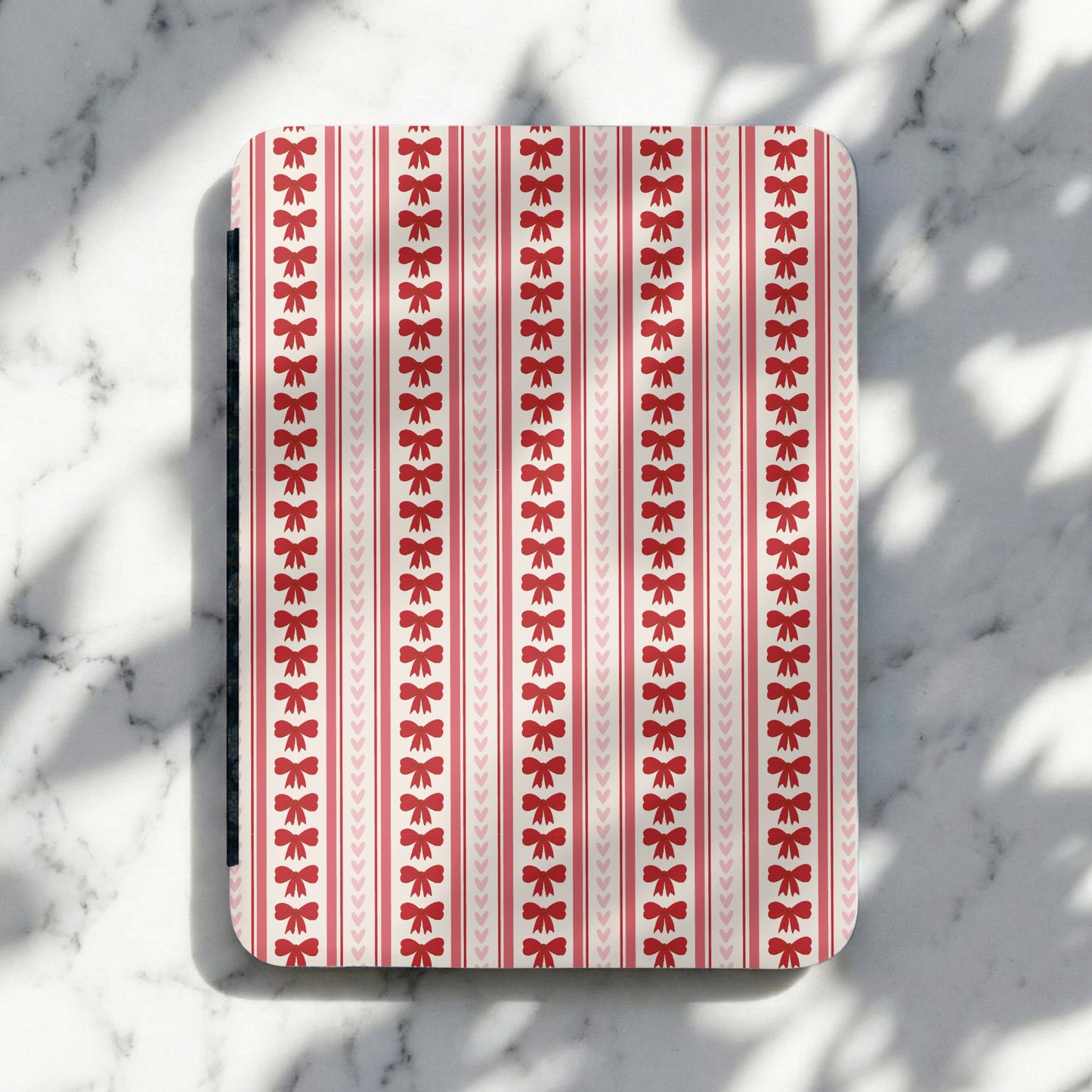 Red Bow and Stripe Pattern Decorative Accessory