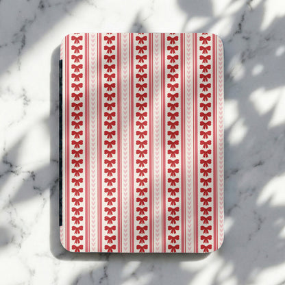 Red Bow and Stripe Pattern Decorative Accessory