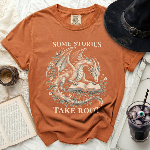 Stories Take Root Tee in Yam