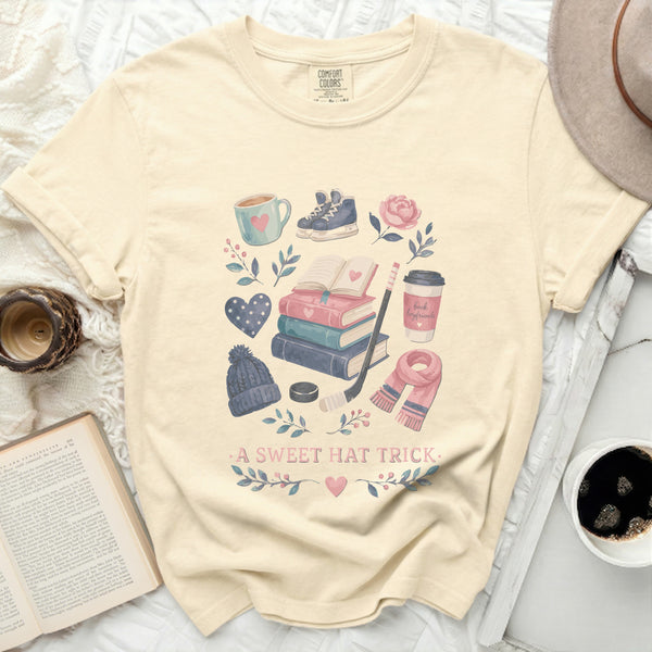 A Sweet Hat Trick Fan Tee in Ivory