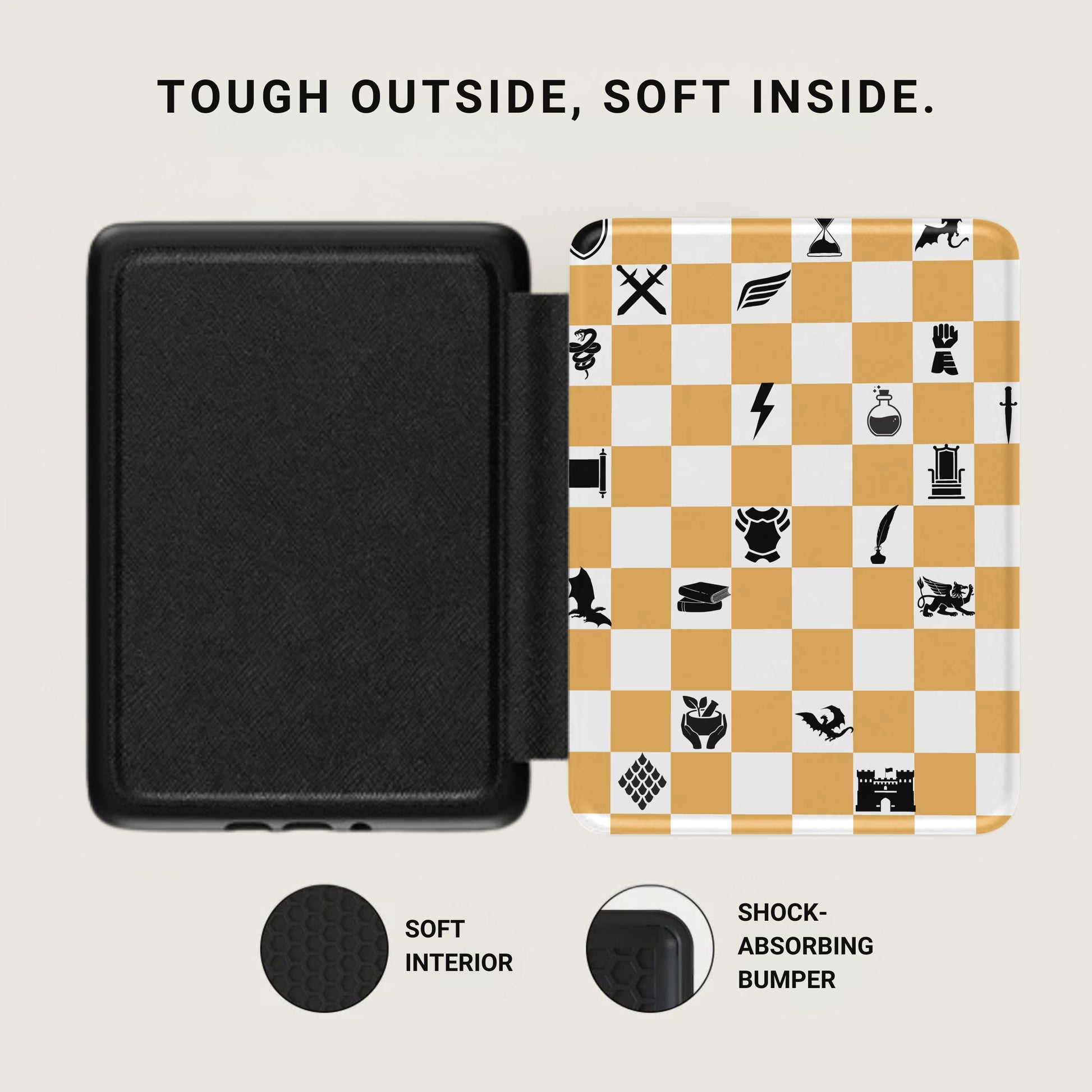 Fantasy Chessboard Icons Tough Soft Bumper product type
