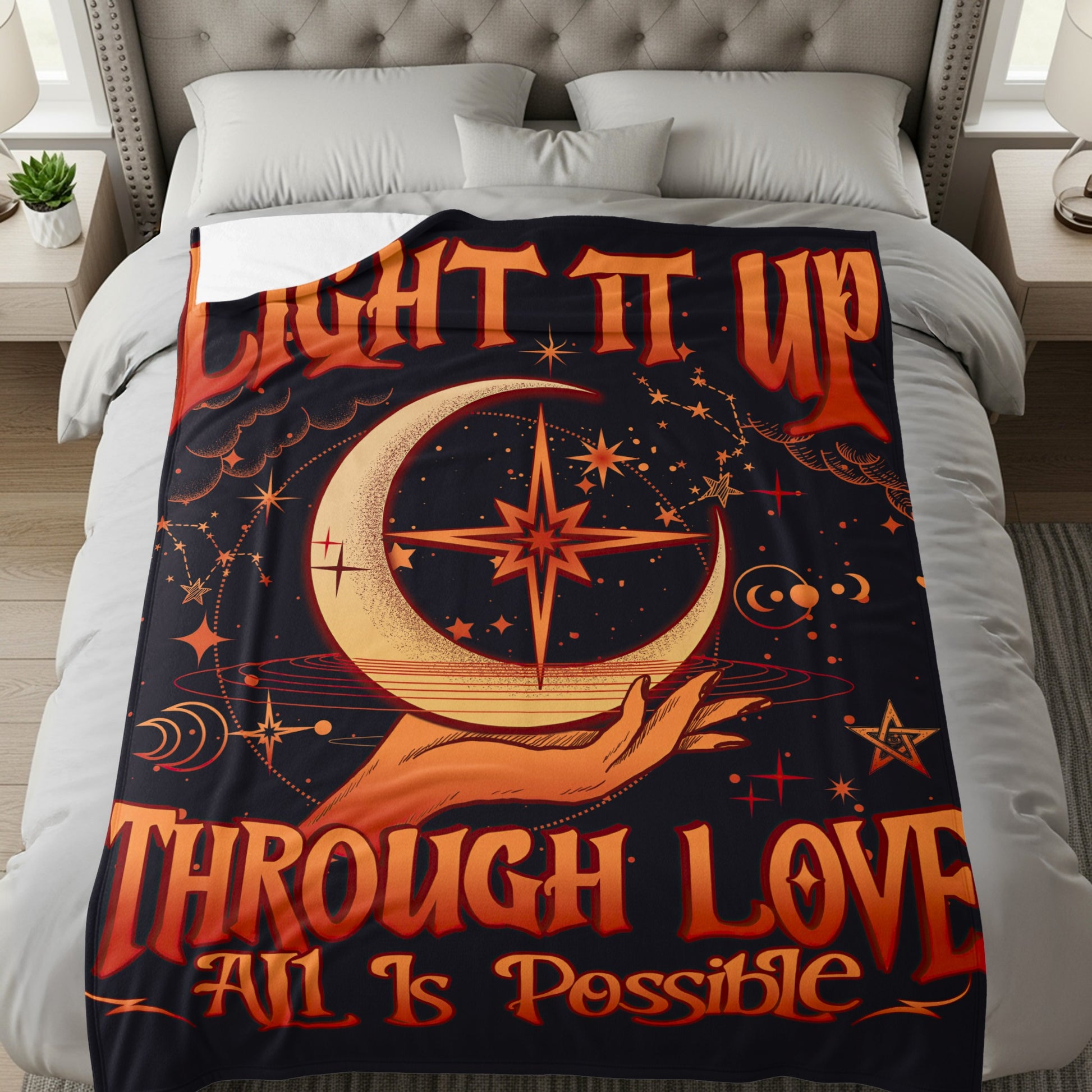 Light It Up Through Love All Is Possible blanket