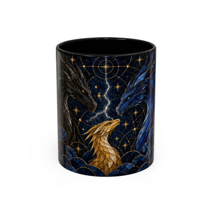 Black mug, front