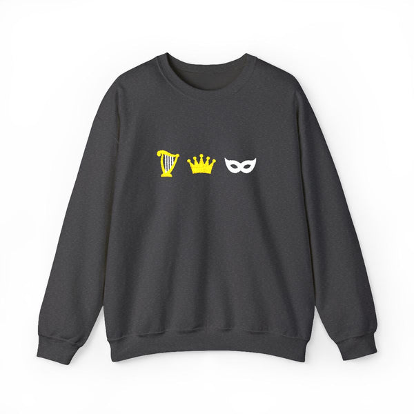 Dread Trove Embroidered Sweatshirt in Dark Heather