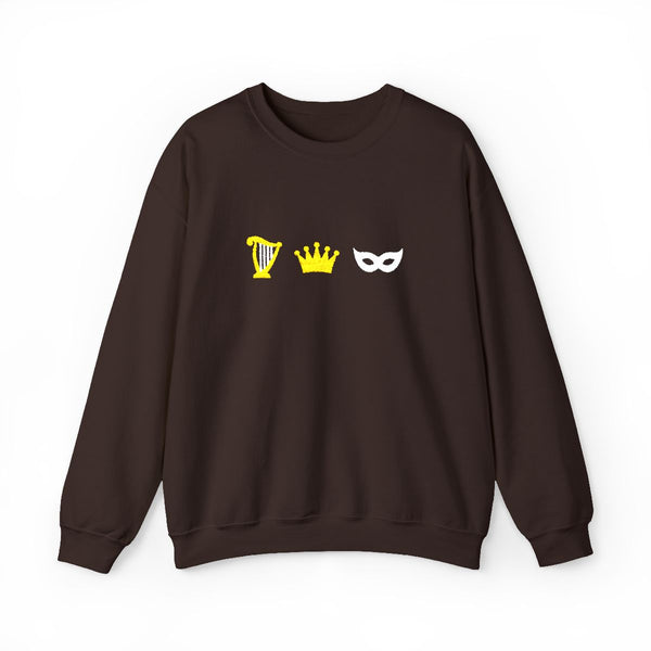 Dread Trove Embroidered Sweatshirt in Dark Chocolate