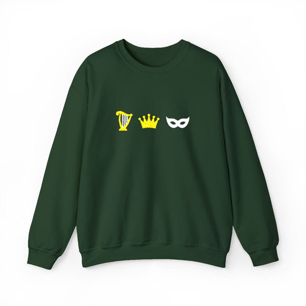 Dread Trove Embroidered Sweatshirt in Forest Green