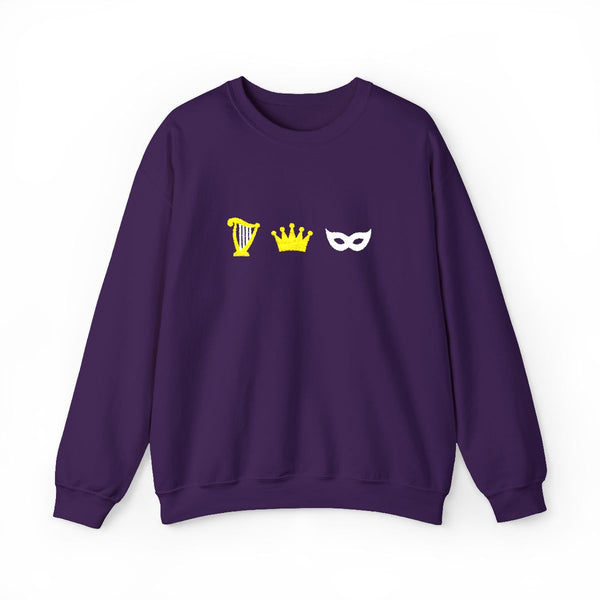 Dread Trove Embroidered Sweatshirt in Purple