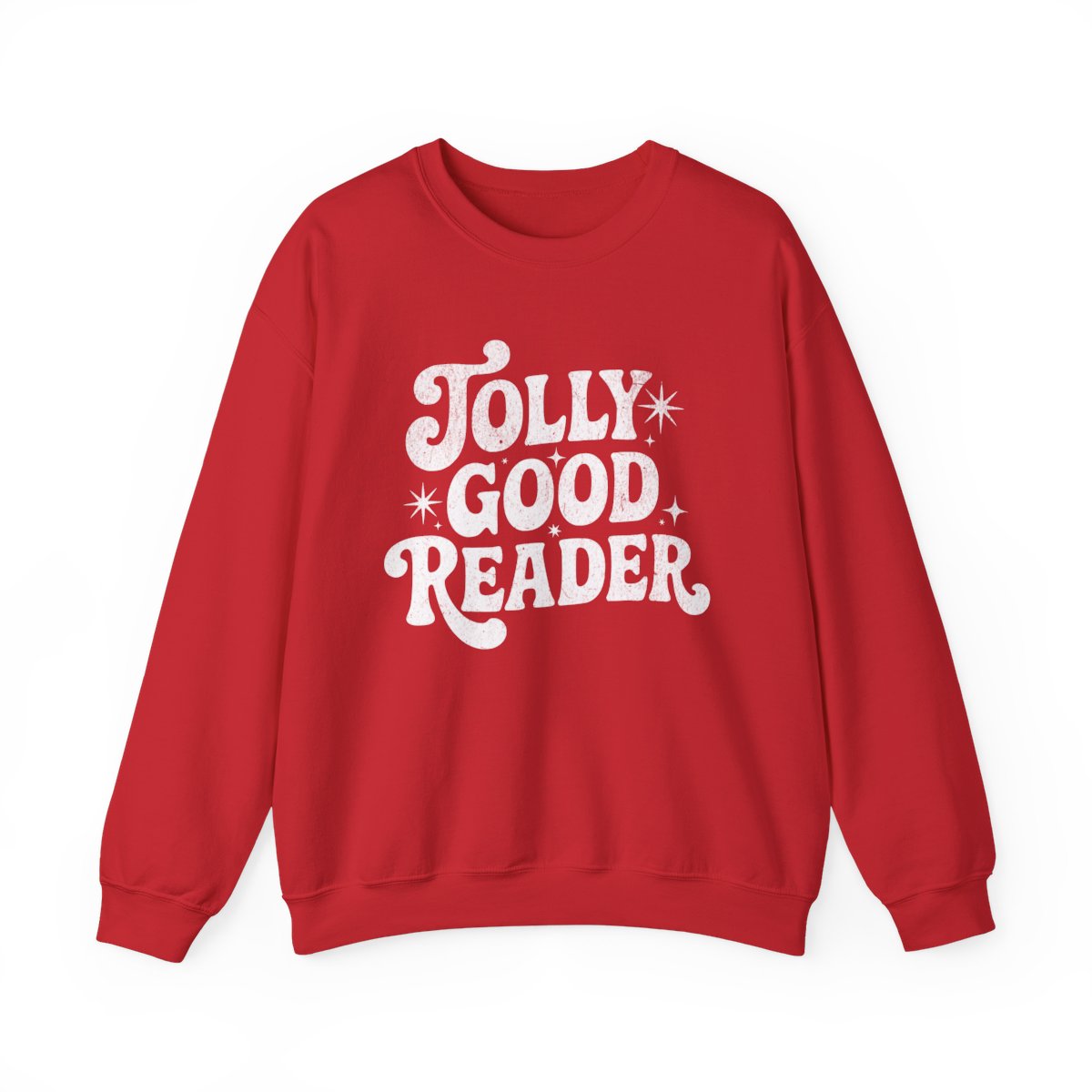 Jolly Good Reader Text Print Graphic Sweatshirt product