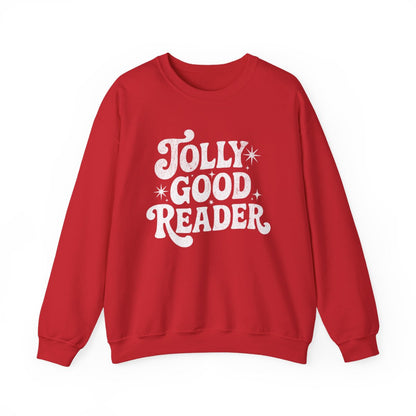 Jolly Good Reader Text Print Graphic Sweatshirt product