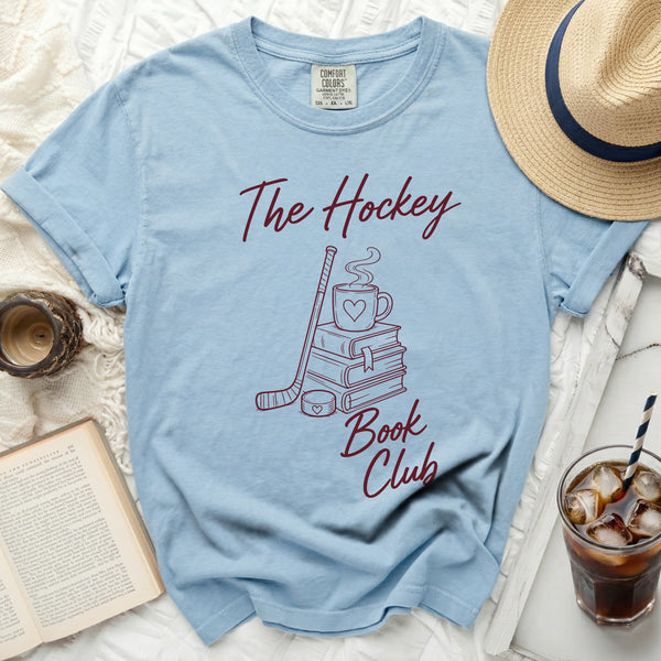 The Hockey Book Club Tee in Chambray