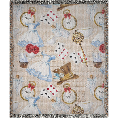 🌟 Alice in Wonderland Throw Blanket