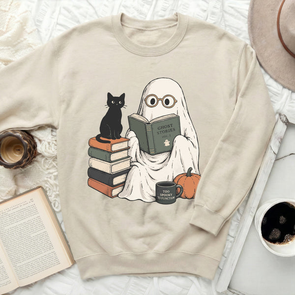 Cozy Ghost Sweatshirt in Sand