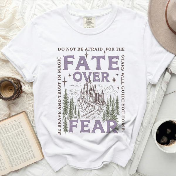 Castle Over Fear Tee in White