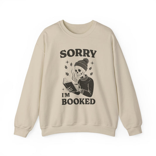 Sorry I'm Booked Skeleton Reading Sweatshirt product