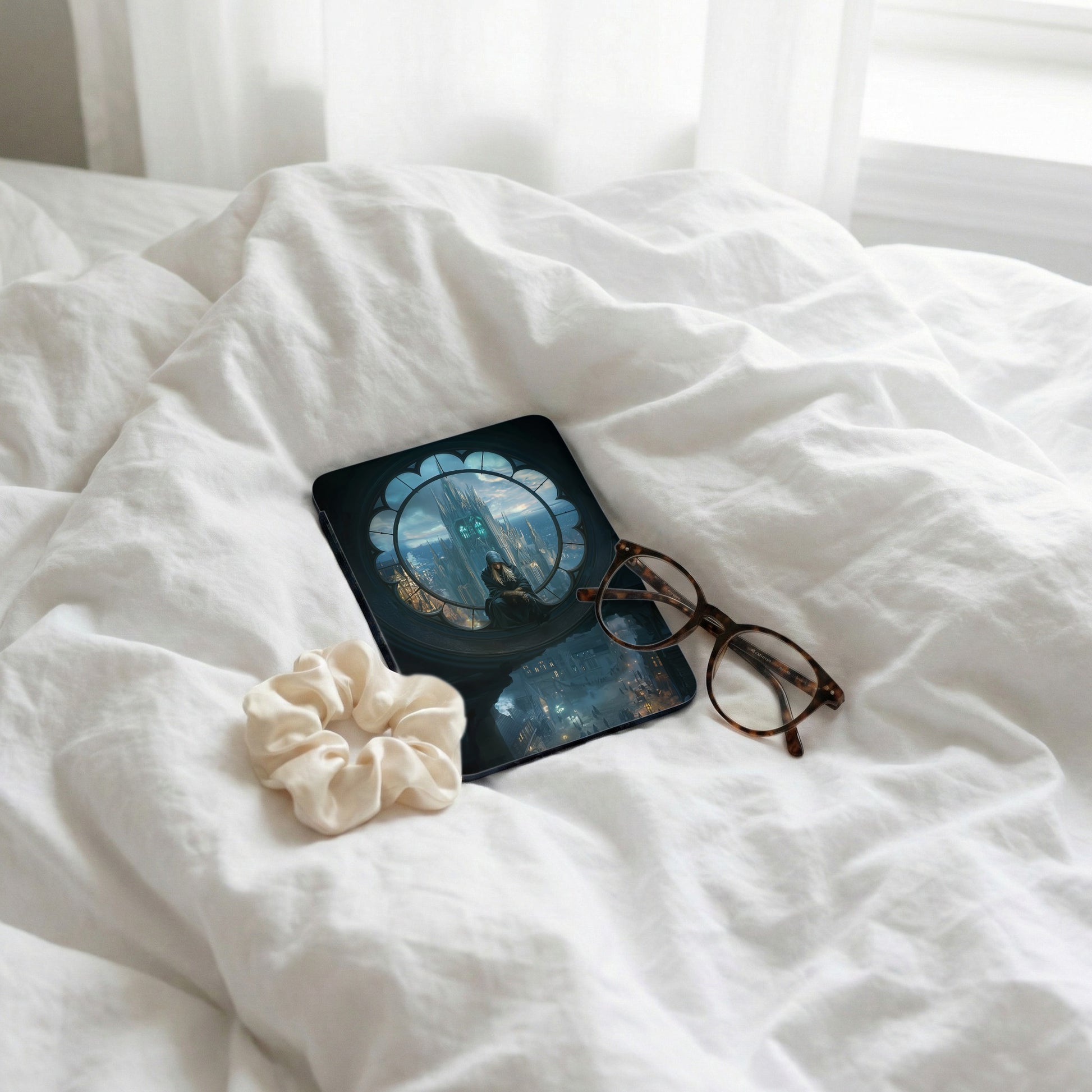 Dark Gothic Fantasy City Window Wizard Artwork product type