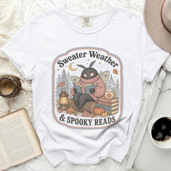 Cozy Reads Tee in White