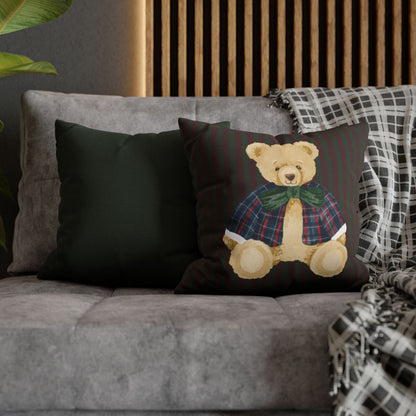 Cozy Decorative Pillow with Teddy Bear Design