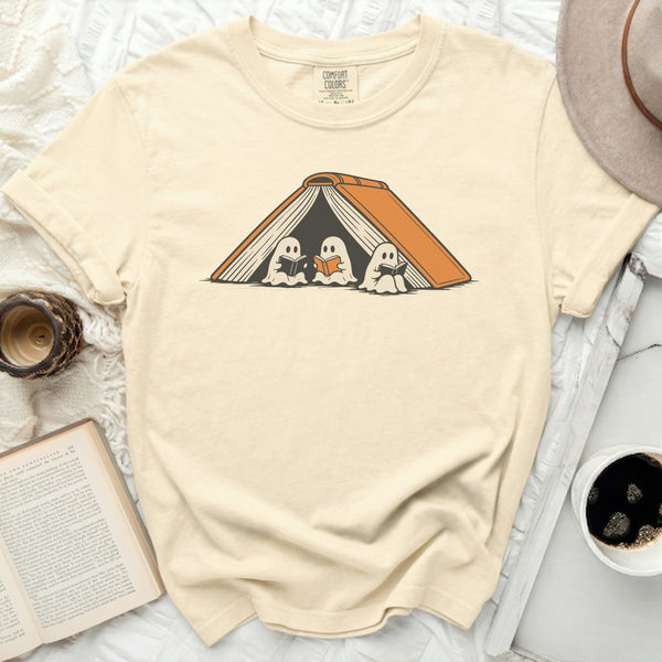 Cozy Ghost Book Club Tee in Ivory