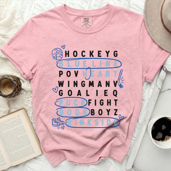 Blueline Wordplay Tee in Blossom
