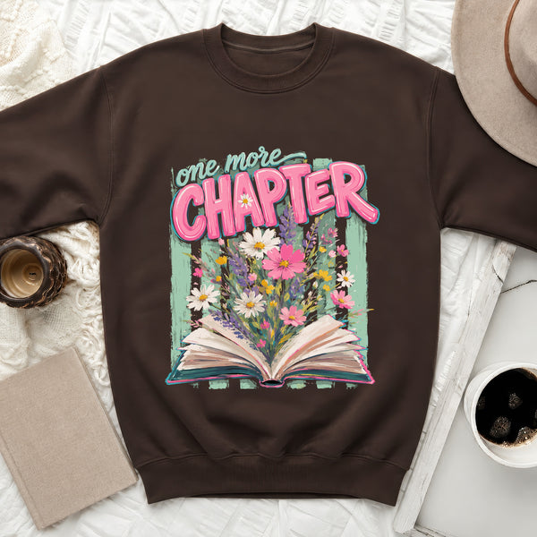 One More Chapter Sweatshirt in Dark Chocolate