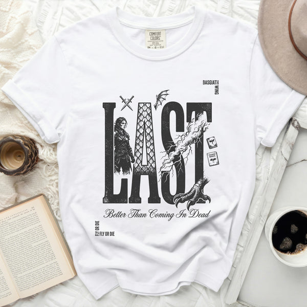 Fourth Wing 'LAST' Tee in White