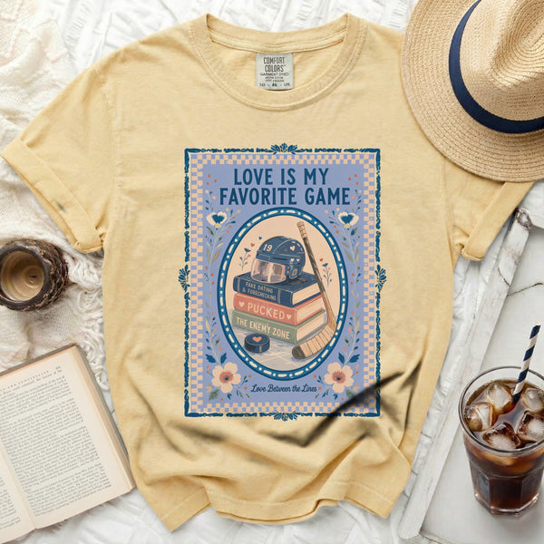Love Is My Favorite Game Tee in Butter