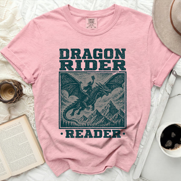 Dragon Rider Reader Tee in Blossom