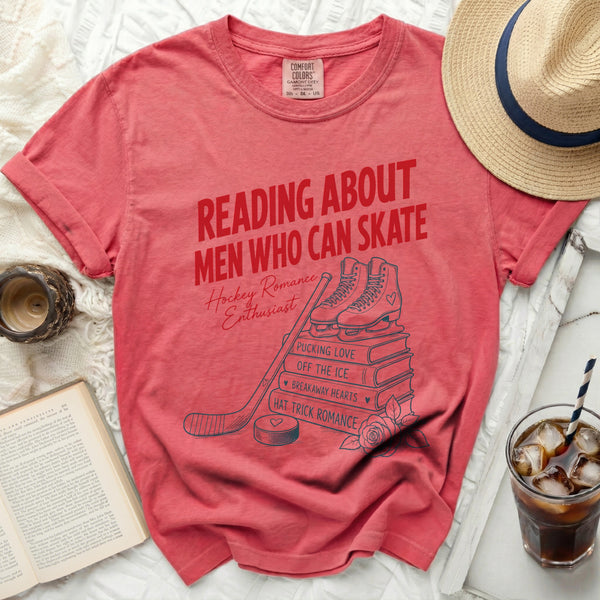 Men Who Can Skate Tee in Watermelon