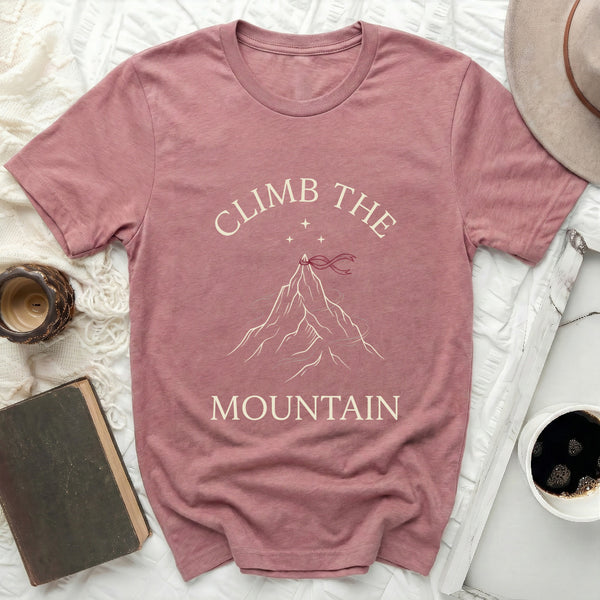 Forest Horizon Mountain Tee in Heather Mauve