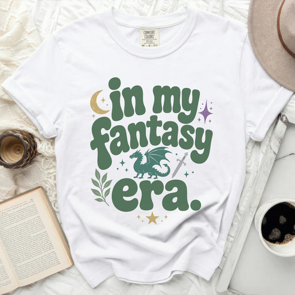 My Fantasy Era Dragon Tee in White