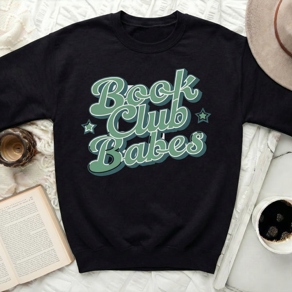 Book Club Babes Sweatshirt in Black