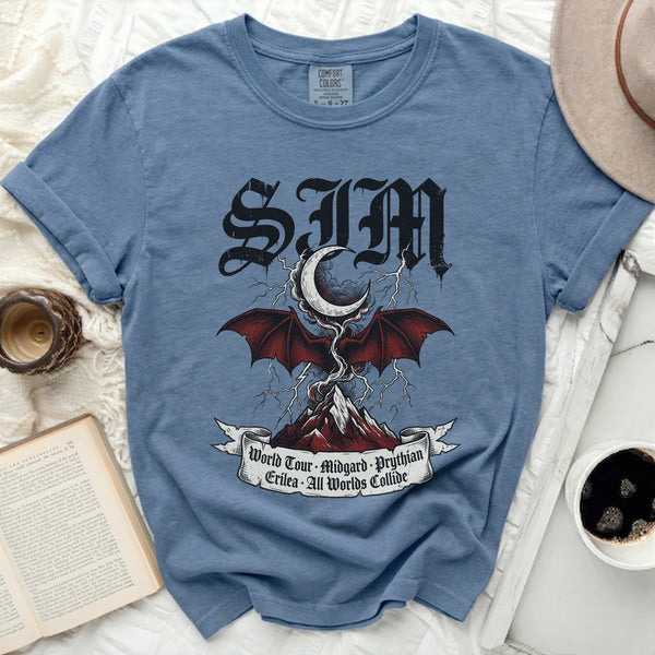 SJM Worlds Collide Tee in Blue Jean