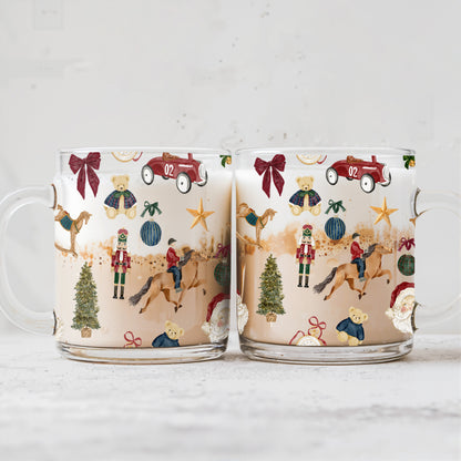 Festive Holiday-Themed Decorative Christmas Mugs