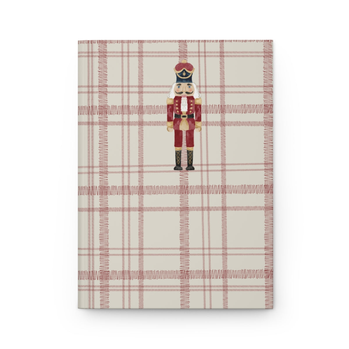 Red Plaid Nutcracker Theme Cover for Your Diaries