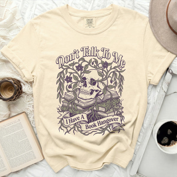 Book Hangover Tee in Ivory