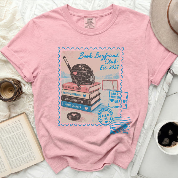 Book Boyfriend Club Hockey Tee in Blossom