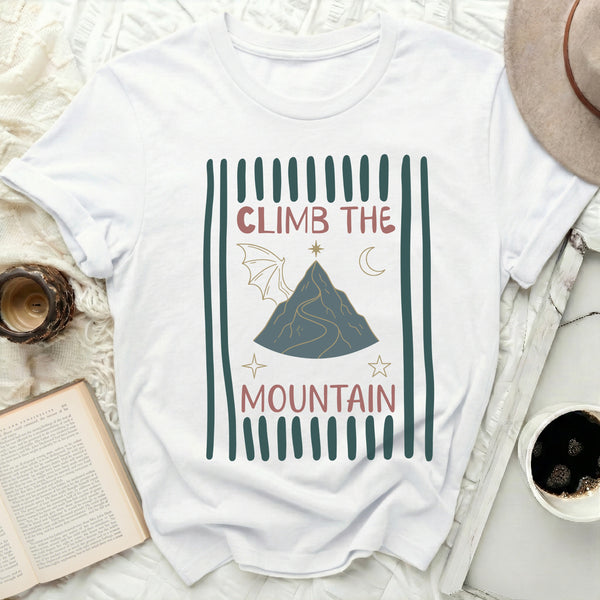 Stripe Mountain Tee in White