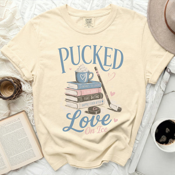 Pucked Love On Ice Tee in Ivory