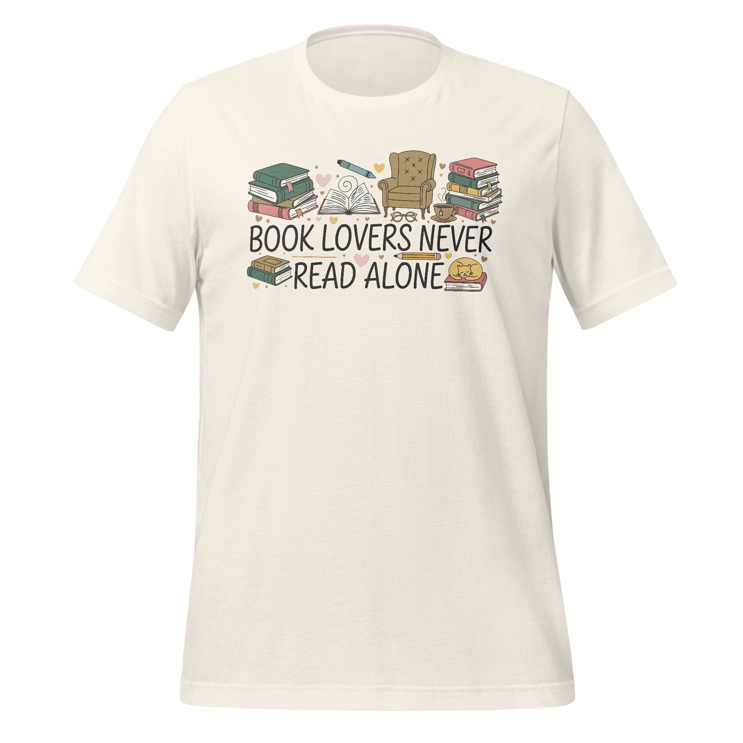Book Lovers Never Read Alone Graphic Tee
