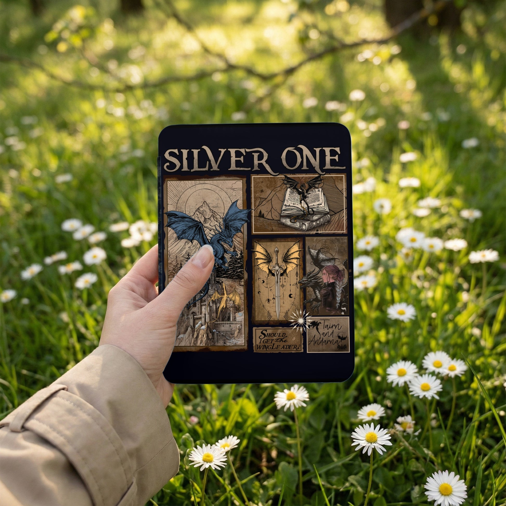 Silver One Wingleader Tairn and Adarna Bookish product type