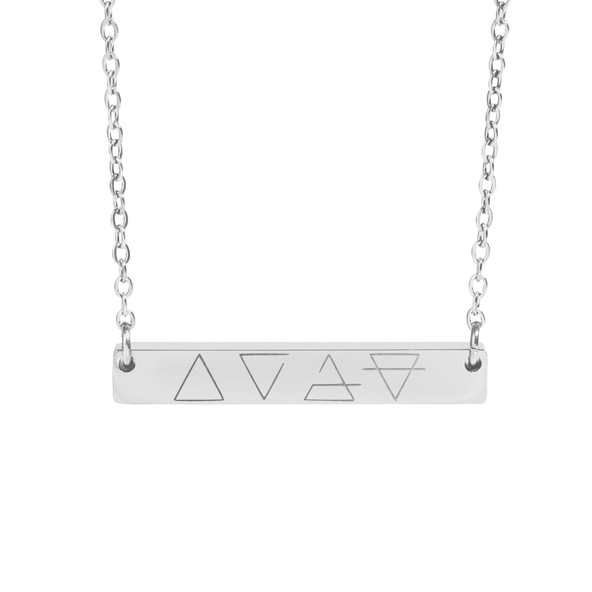 Minimalist Geometric Shapes Bar Necklace for Unique Style