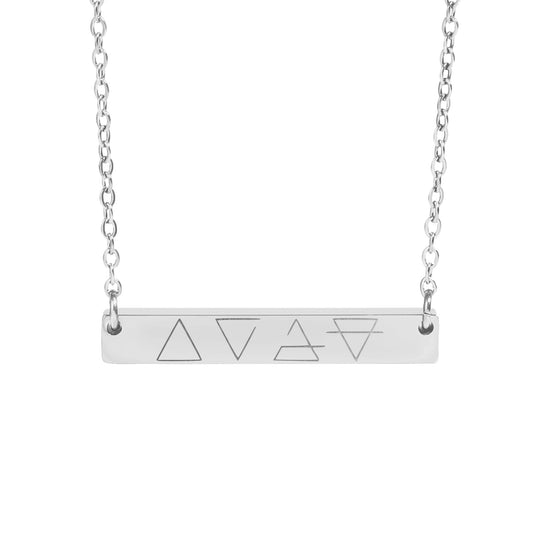 Minimalist Geometric Shapes Bar Necklace for Unique Style